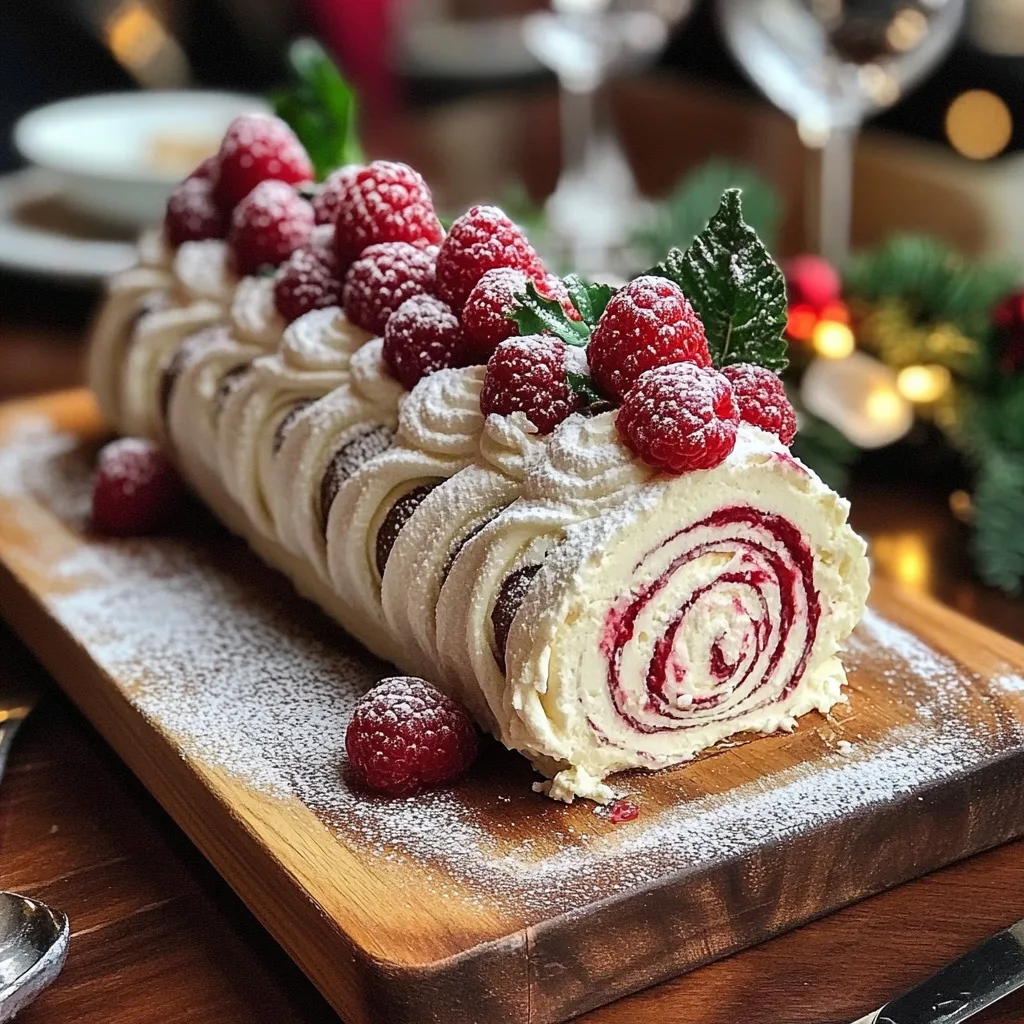 Decadent Bûche au Mascarpone et à la Framboise: A Step-by-Step Holiday Treat