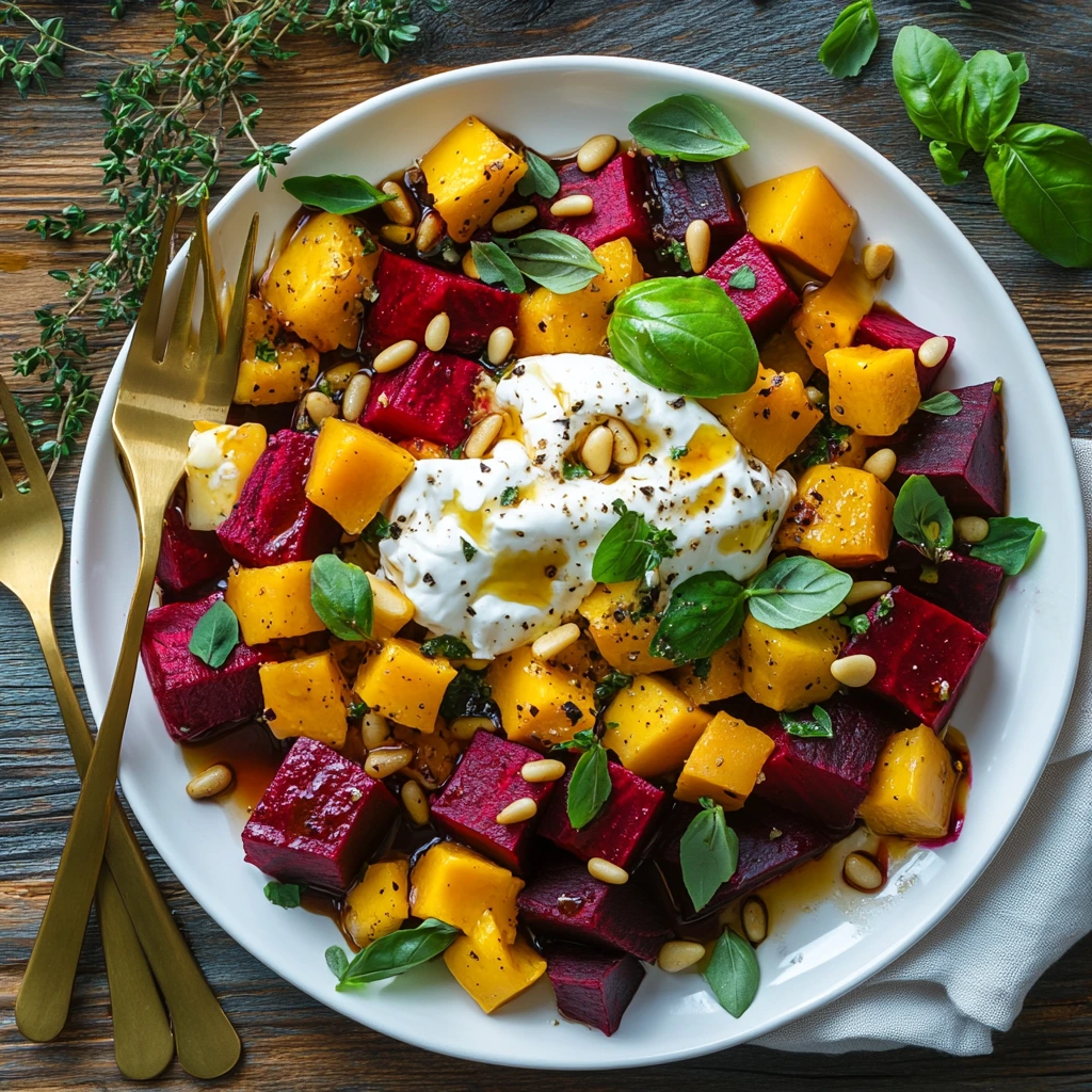 Beet and Burrata Salad