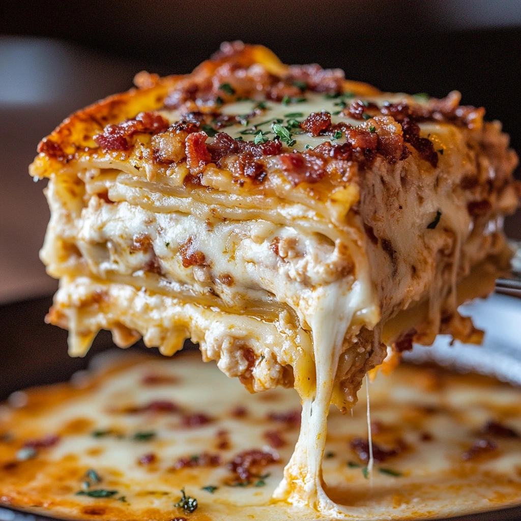 Crack Chicken Lasagna: A Cheesy, Turkey Bacon-Filled Delight Your Family Will Love
