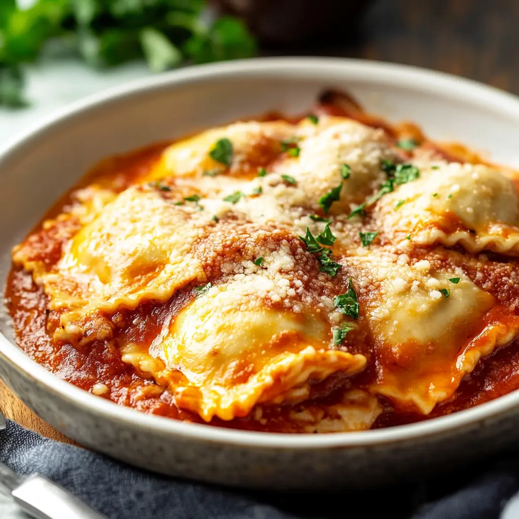 4-Ingredient Baked Ravioli