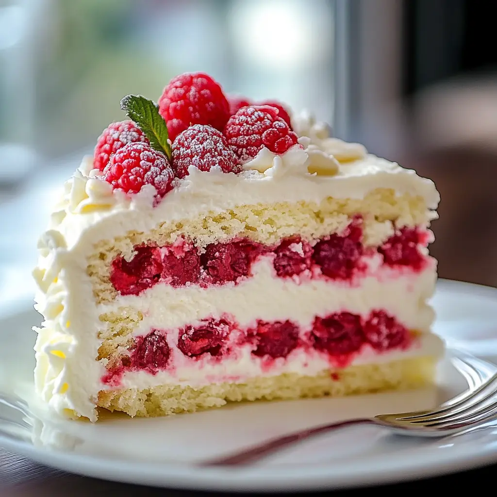 White Chocolate Raspberry Dream Cake