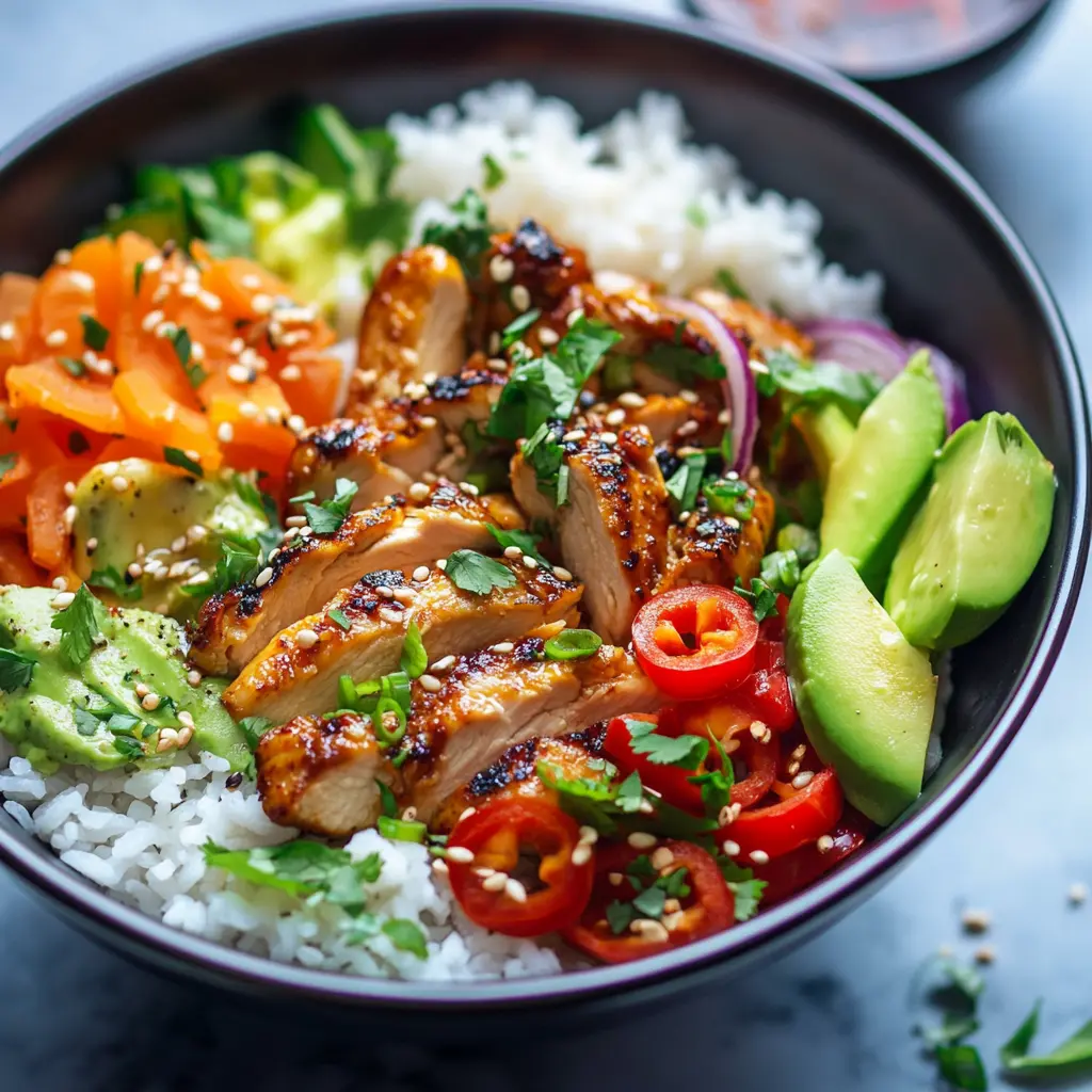 Easy Grilled Chicken Poke Bowls: A Fresh and Flavorful Meal in Minutes