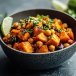 Roasted Sweet Potato and Chickpea Bowls