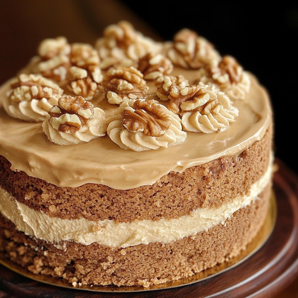 Coffee and Walnut Cake