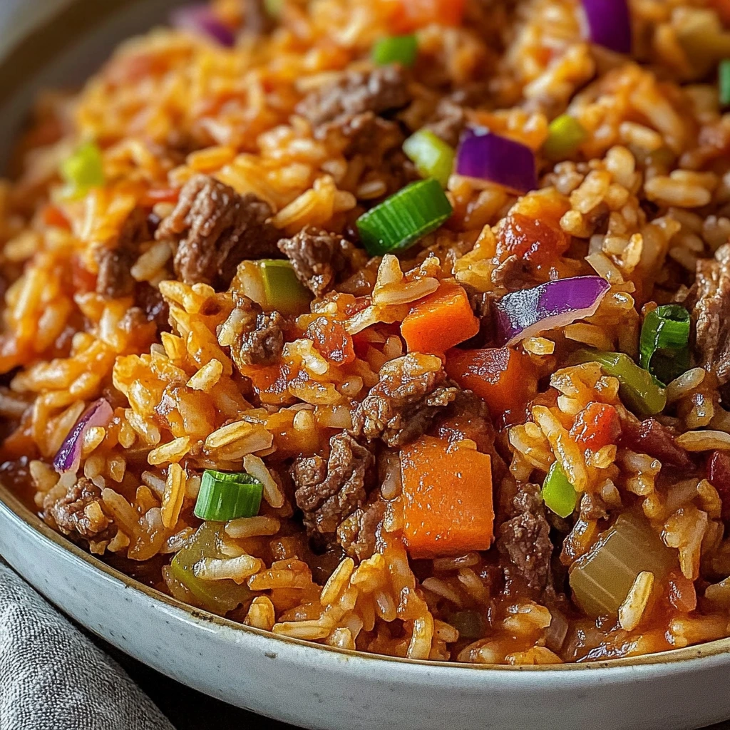 Easy Cajun Beef Jambalaya – One-Pan Spicy Dinner Ready in 40 Minutes