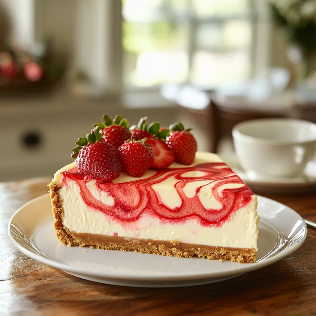 Strawberry Swirl Cheesecake: Pro Tips for a Perfect Marbled Top
