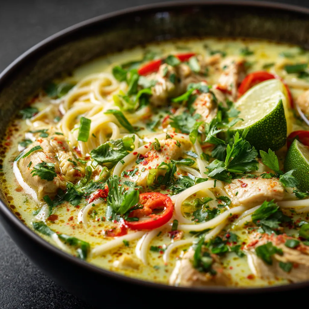 Easy Thai Chicken Curry Soup