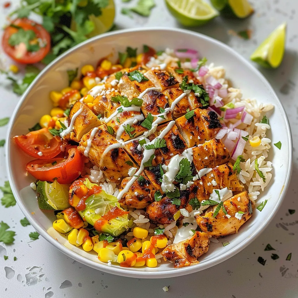 Street Corn Chicken Rice Bowl