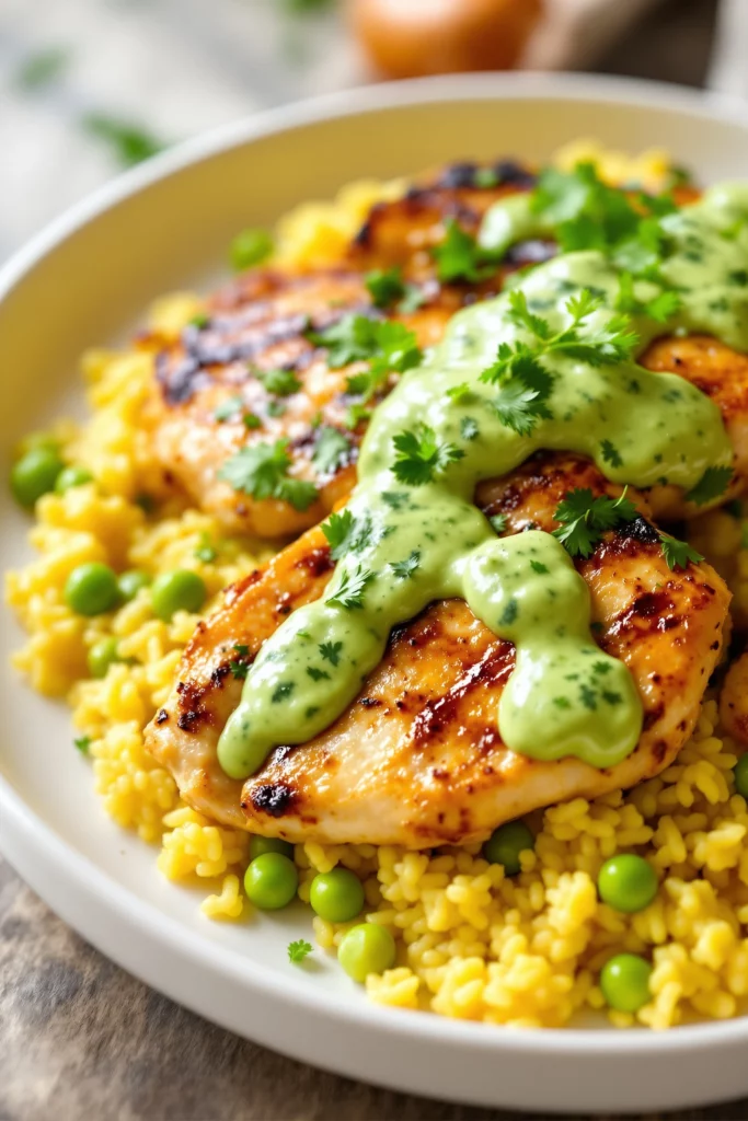 Peruvian Chicken and Yellow Rice