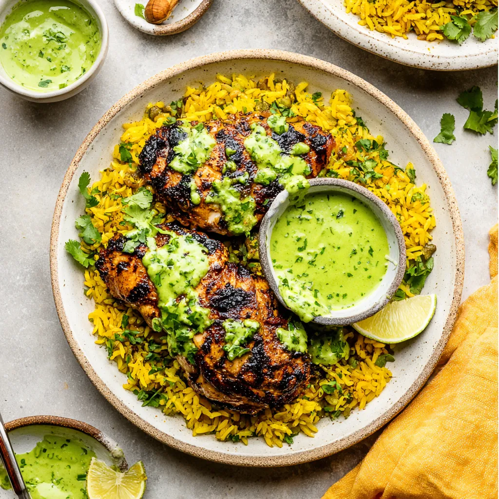 Peruvian Chicken and Yellow Rice