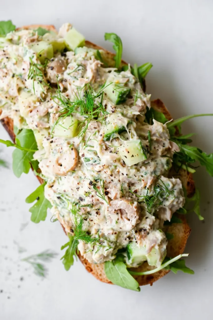 no mayo high protein tuna salad