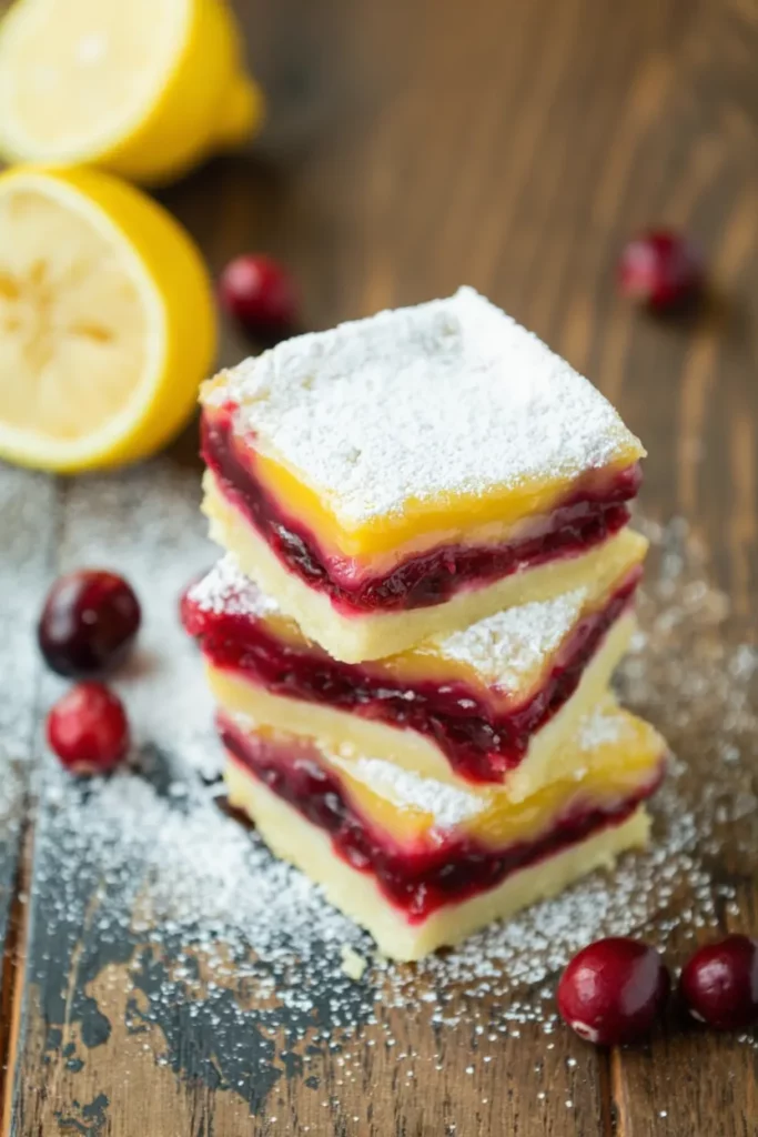 cranberry lemon bars