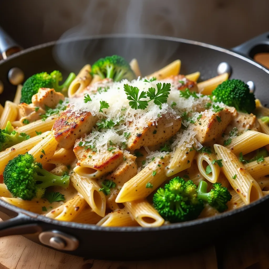cajun chicken broccoli alfredo