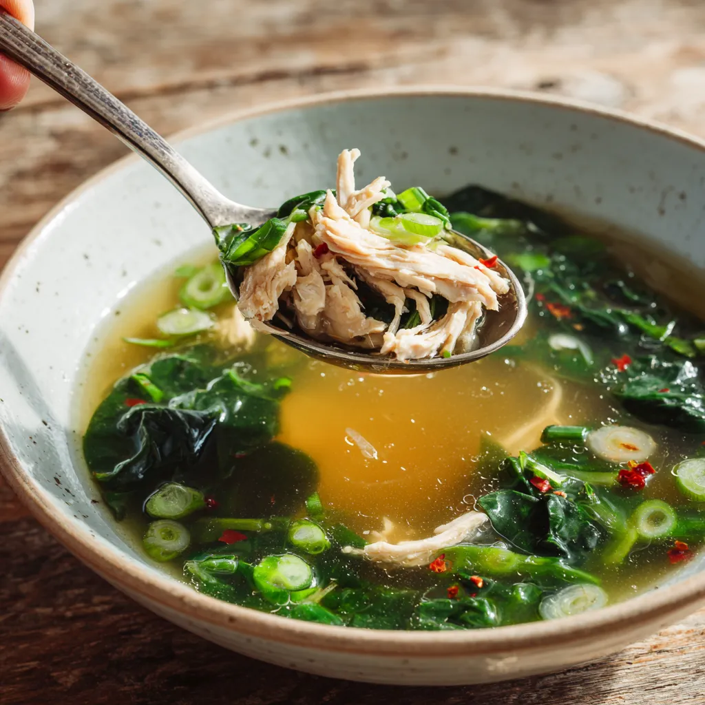 bok choy chicken soup
