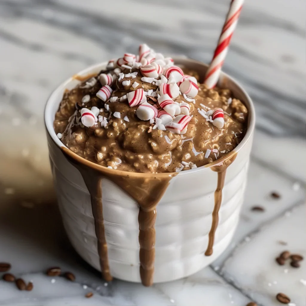 Peppermint Mocha Overnight Oats