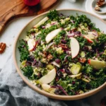 Kale Brussels Sprouts Apple Salad