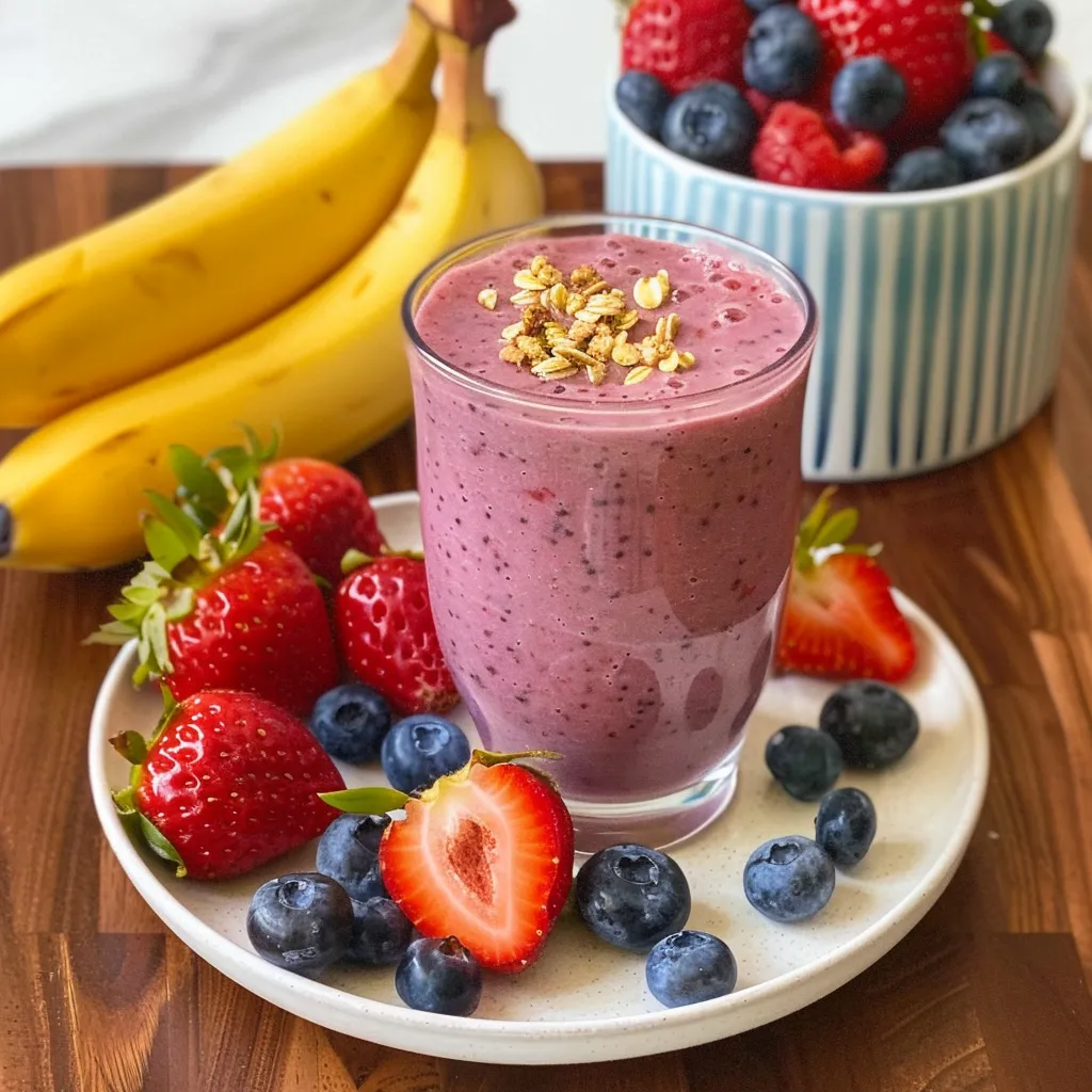 Strawberry Blueberry Smoothie