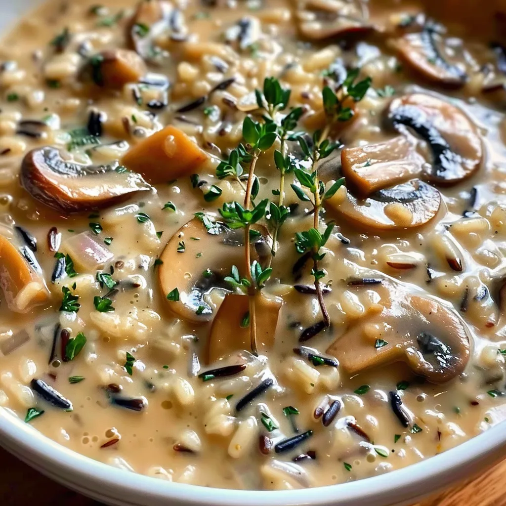 Creamy Wild Rice and Mushroom Soup Recipe
