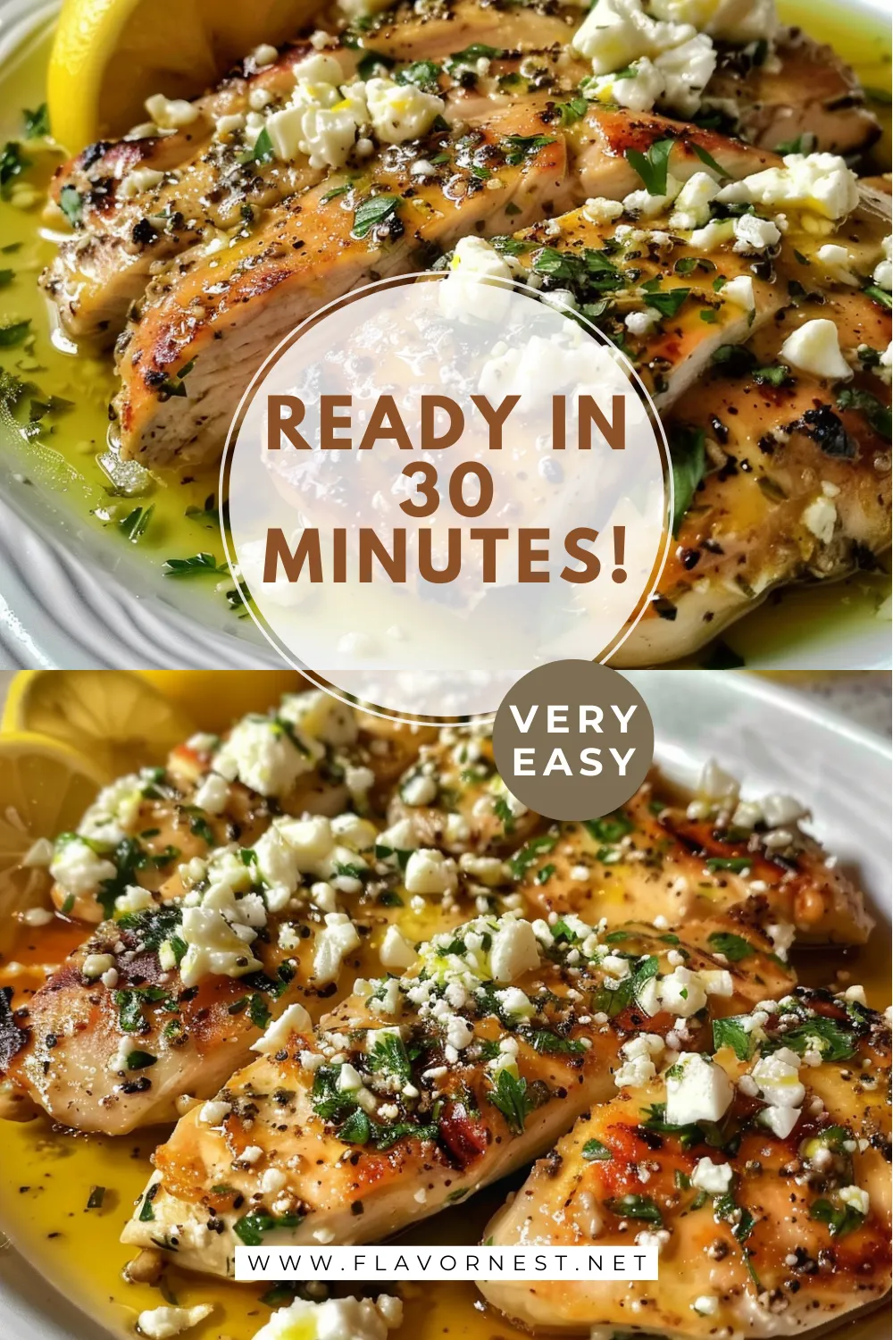 Greek Chicken with Lemon and Feta
