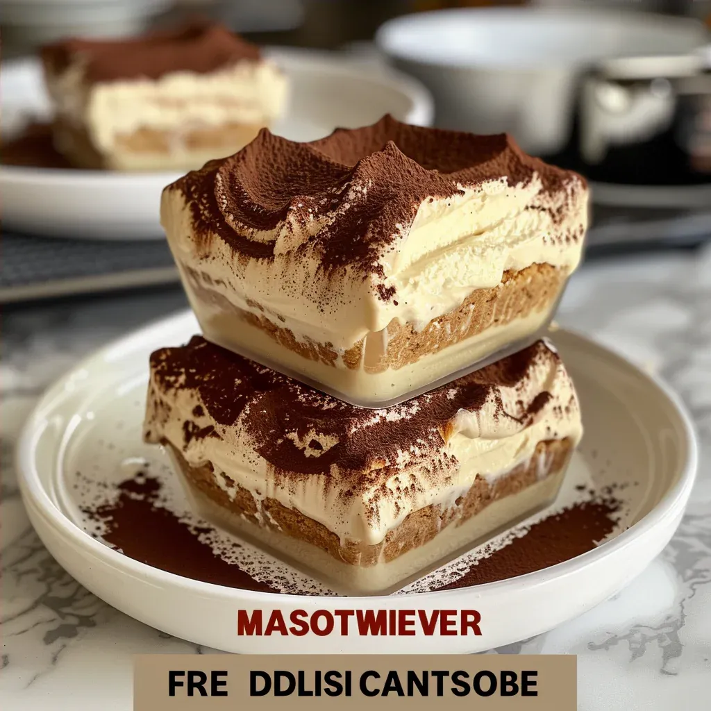 Coffee Protein Tiramisu Cups (Healthy High-Protein Dessert) - Recipe Image