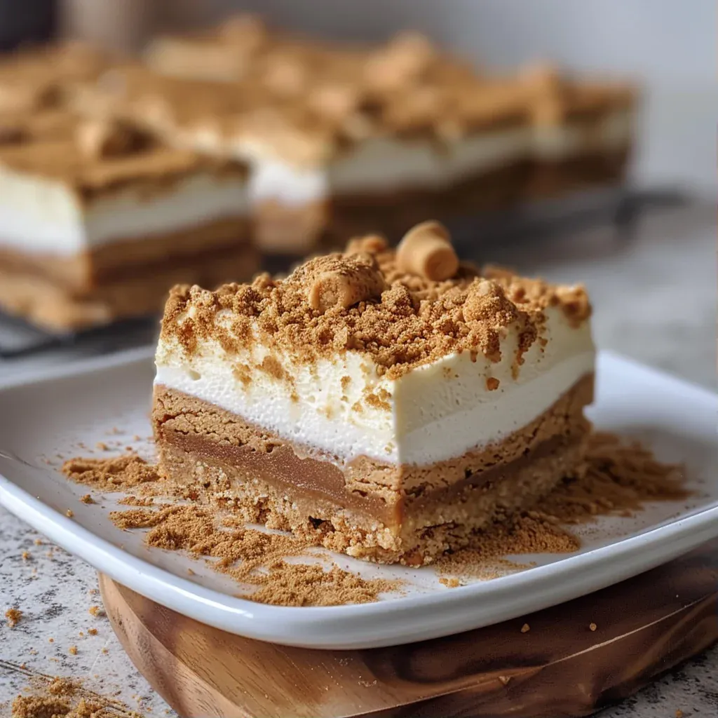 Easy Gingerbread Cheesecake Bars for the Holidays - Recipe Image