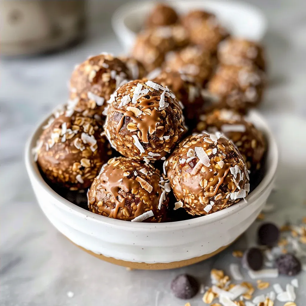 Samoa Cookie Protein Balls (No Bake, High Protein) - Recipe Image