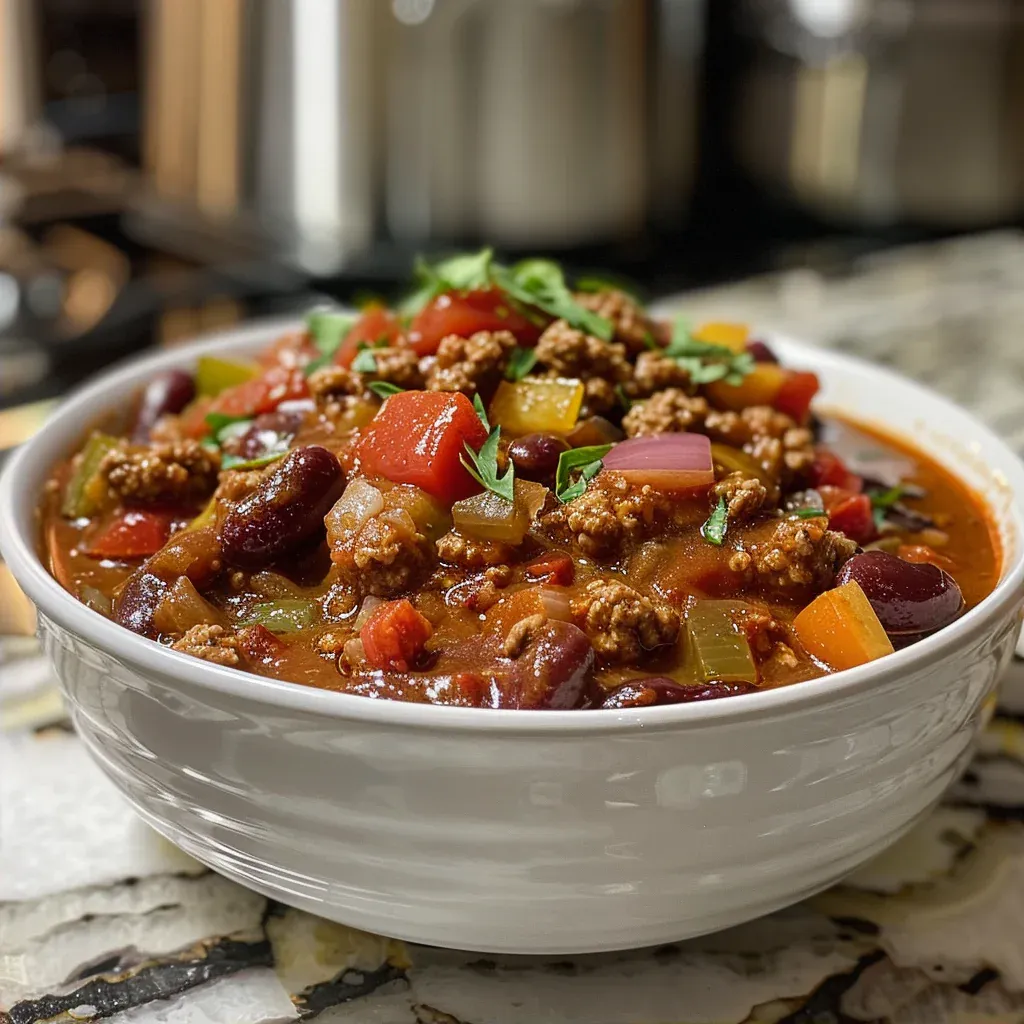 Easy Homemade Hearty Turkey Chili With Big Flavor - Recipe Image