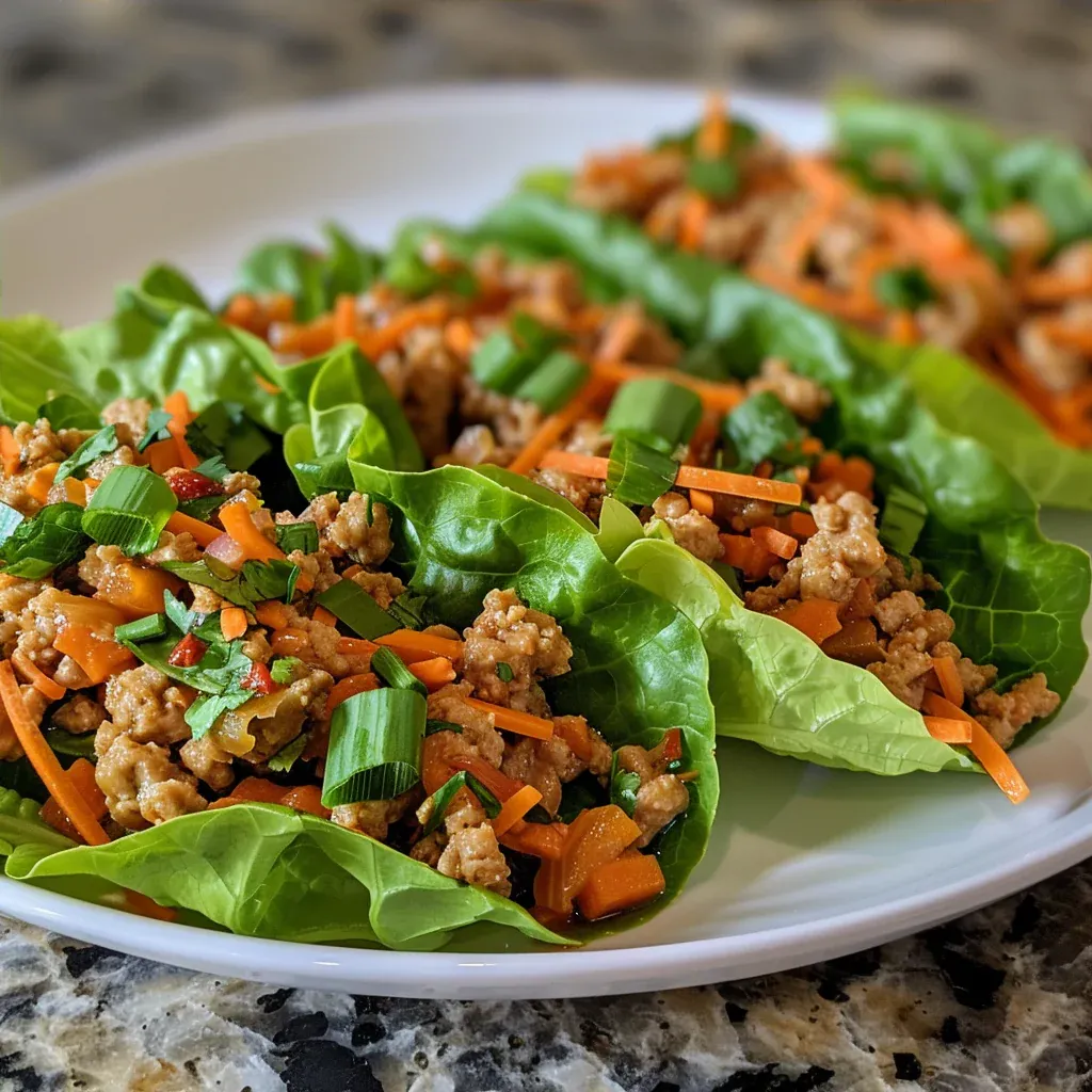 Crowd Pleasing Ground Turkey Lettuce Wraps Made Easy - Recipe Image