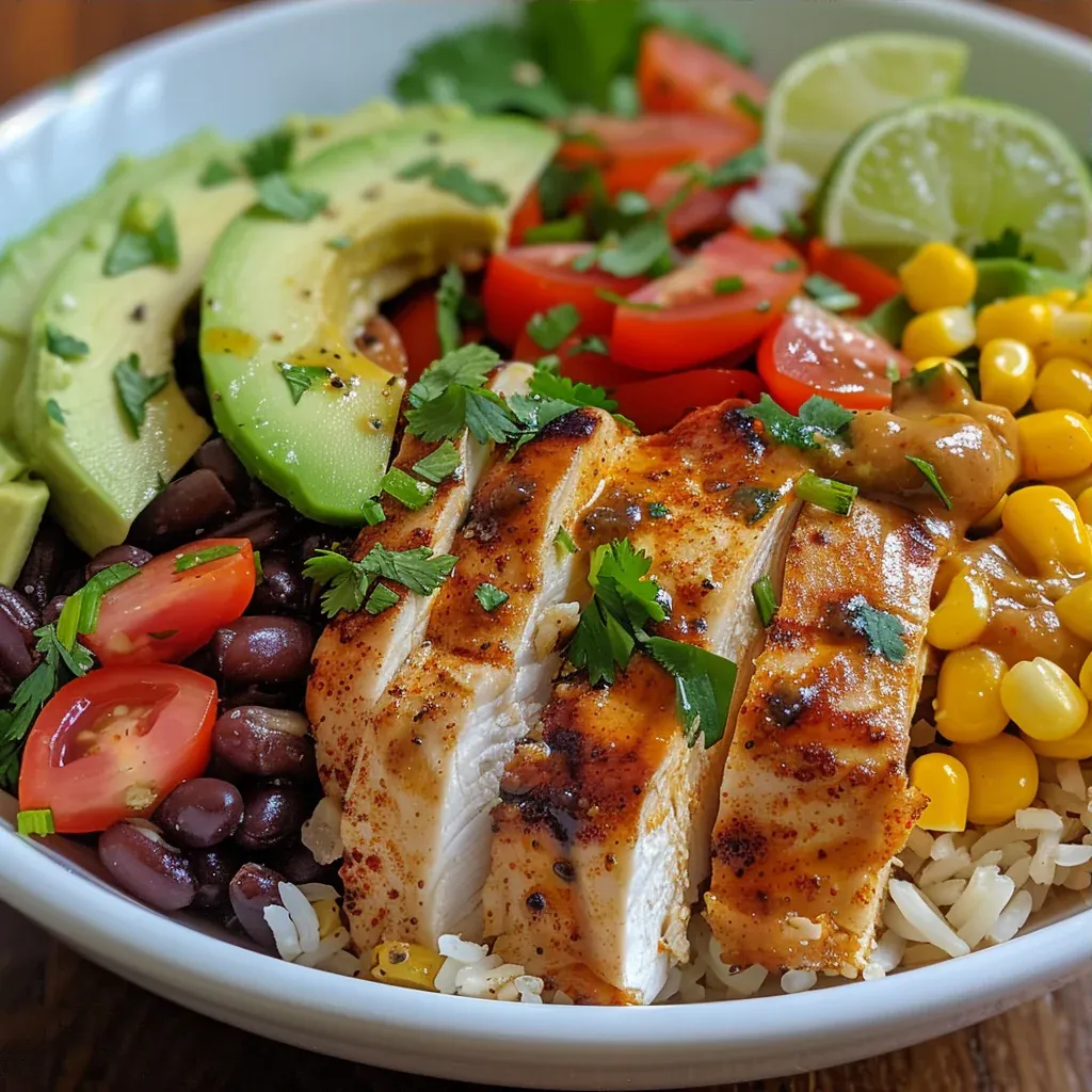 Classic Chicken Burrito Bowls With a Modern Twist - Recipe Image