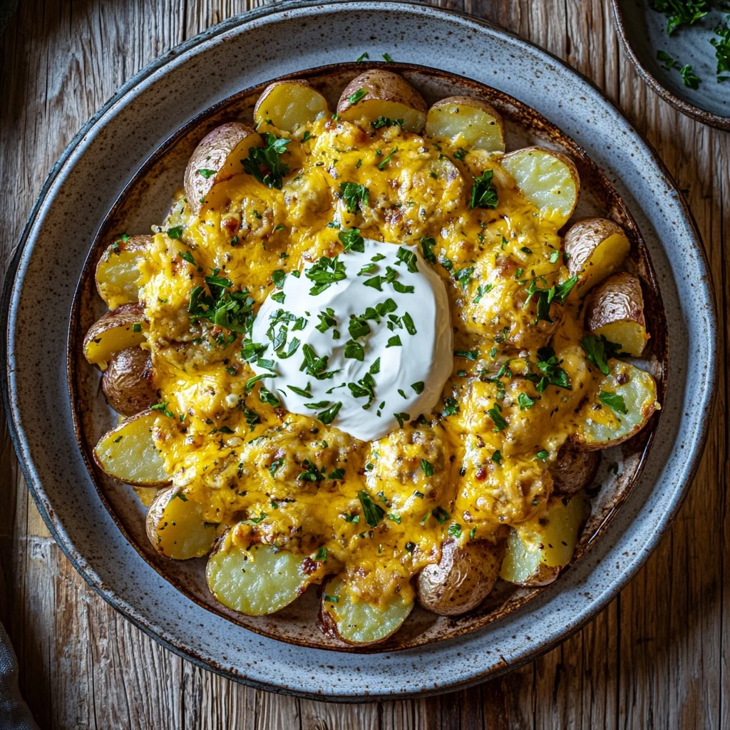 3-ingredient cheesy ranch potatoes with sour cream ingredients