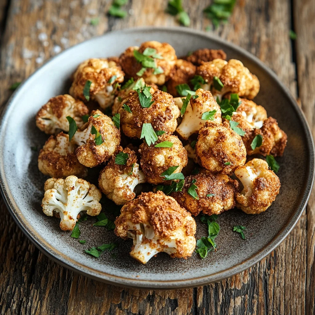 air fryer crispy cauliflower bites ingredients