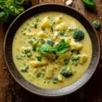 cheesy broccoli potato soup