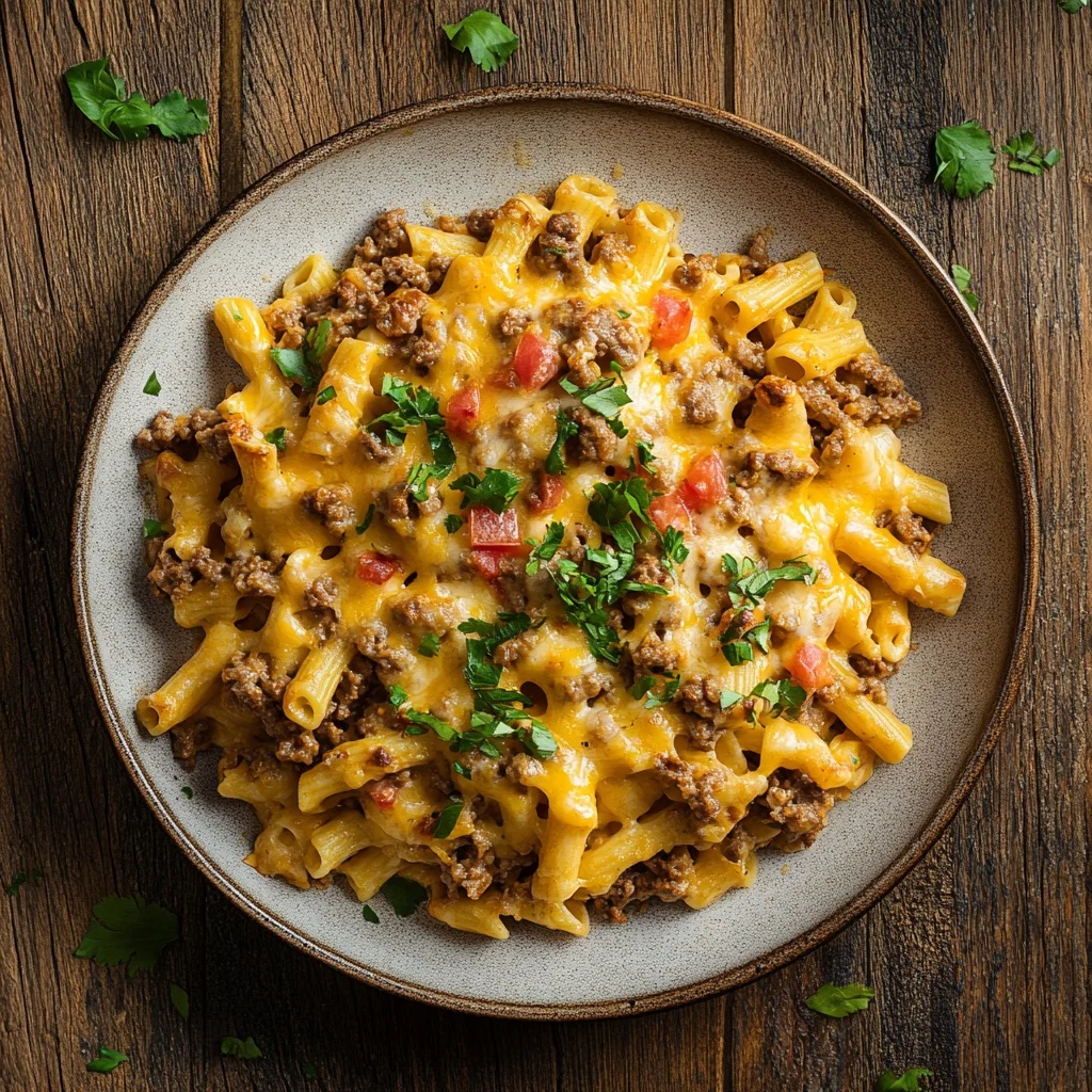 cheesy taco pasta bake