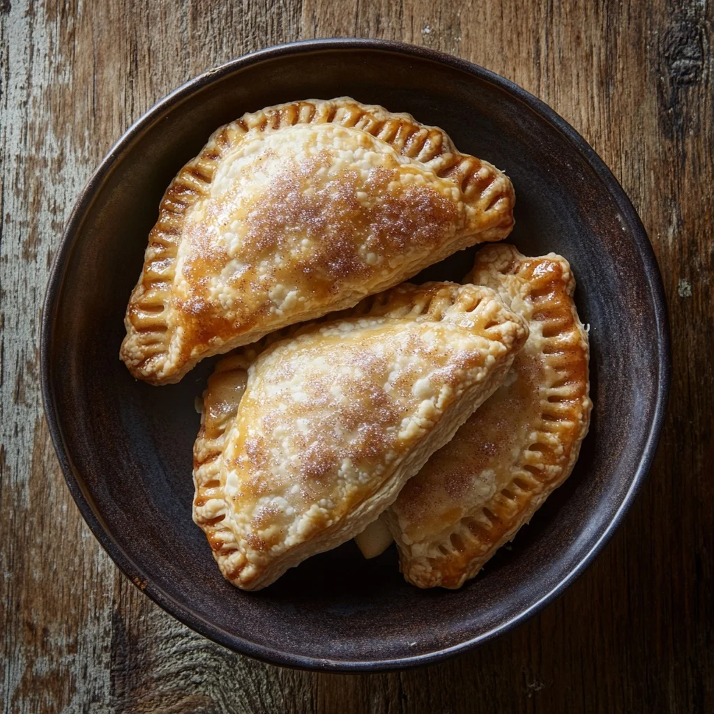 cinnamon sugar apple hand pies with flaky crust