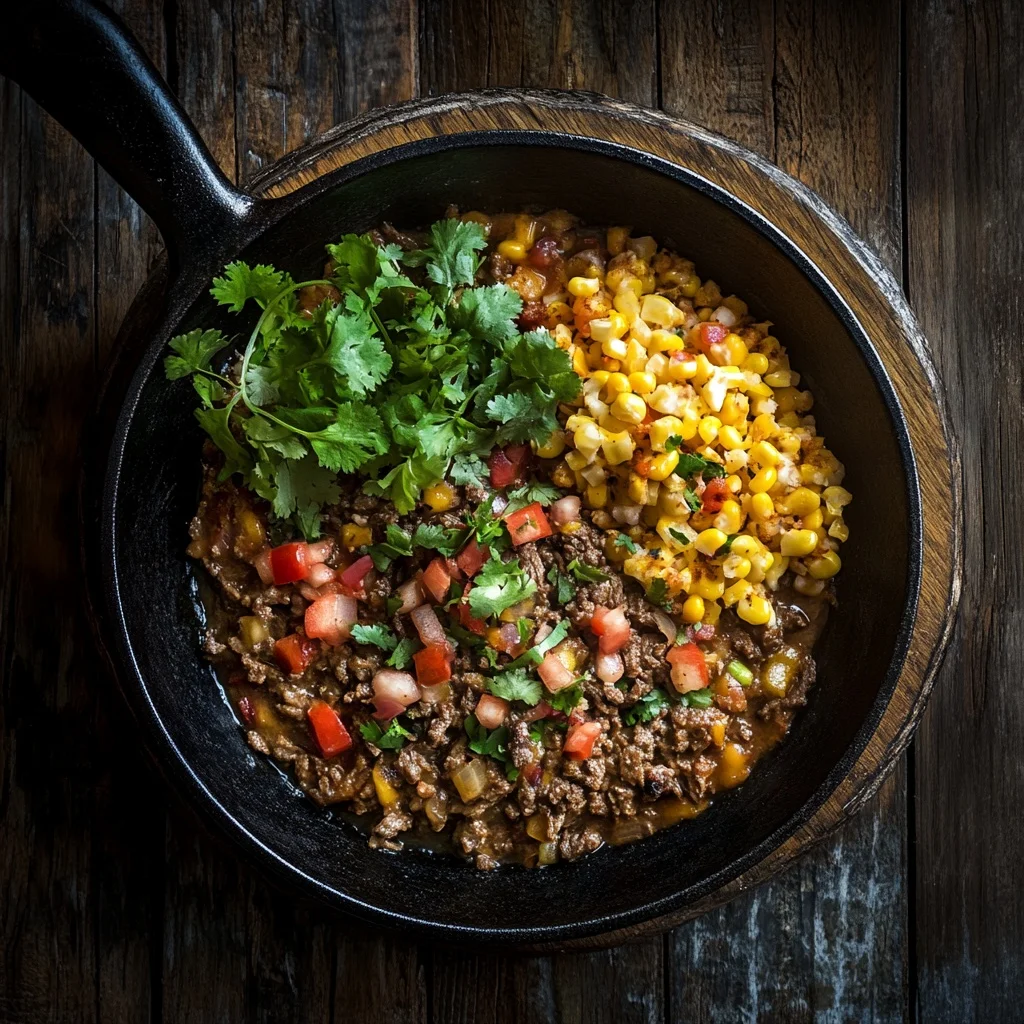 classic beef taco skillet