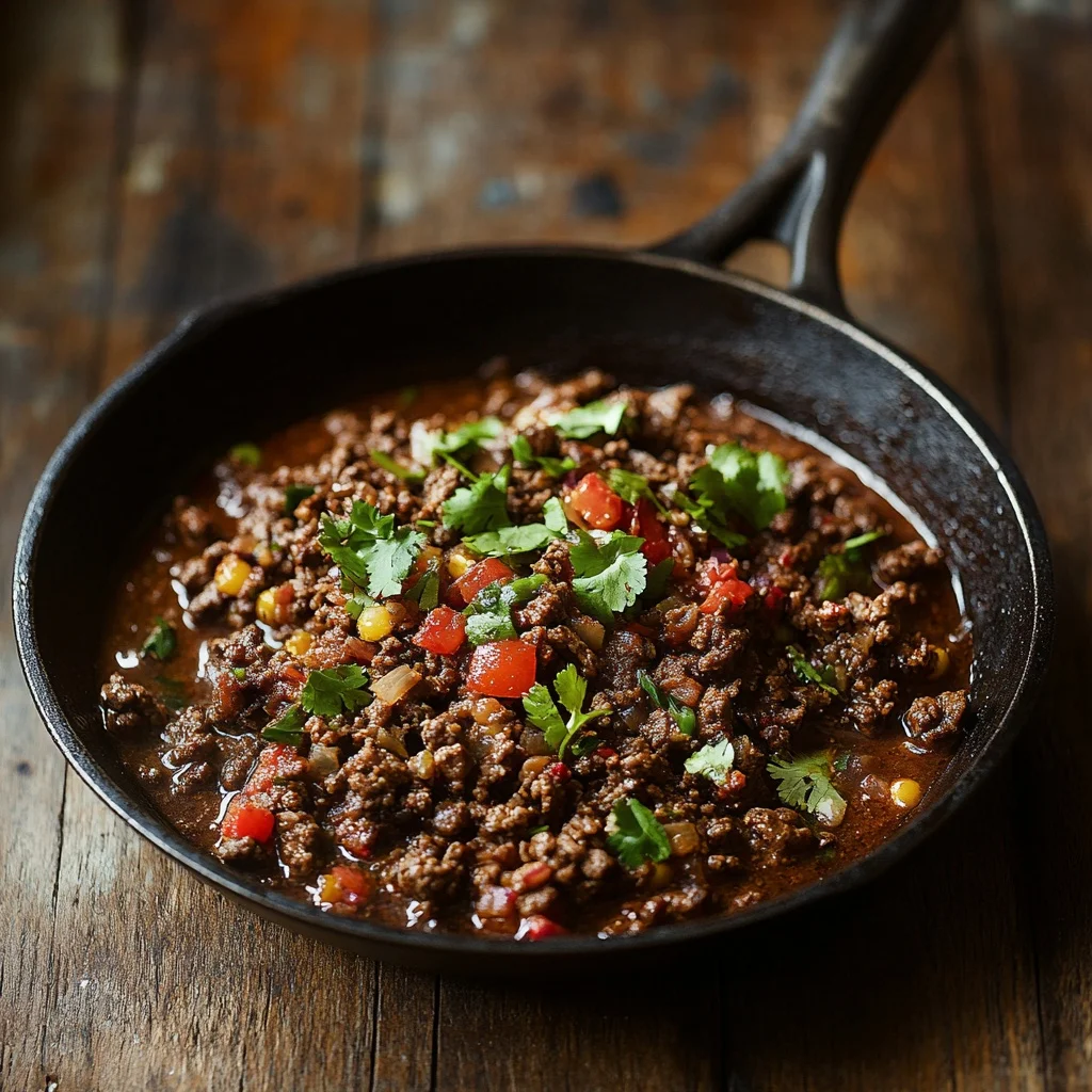 classic beef taco skillet ingredients