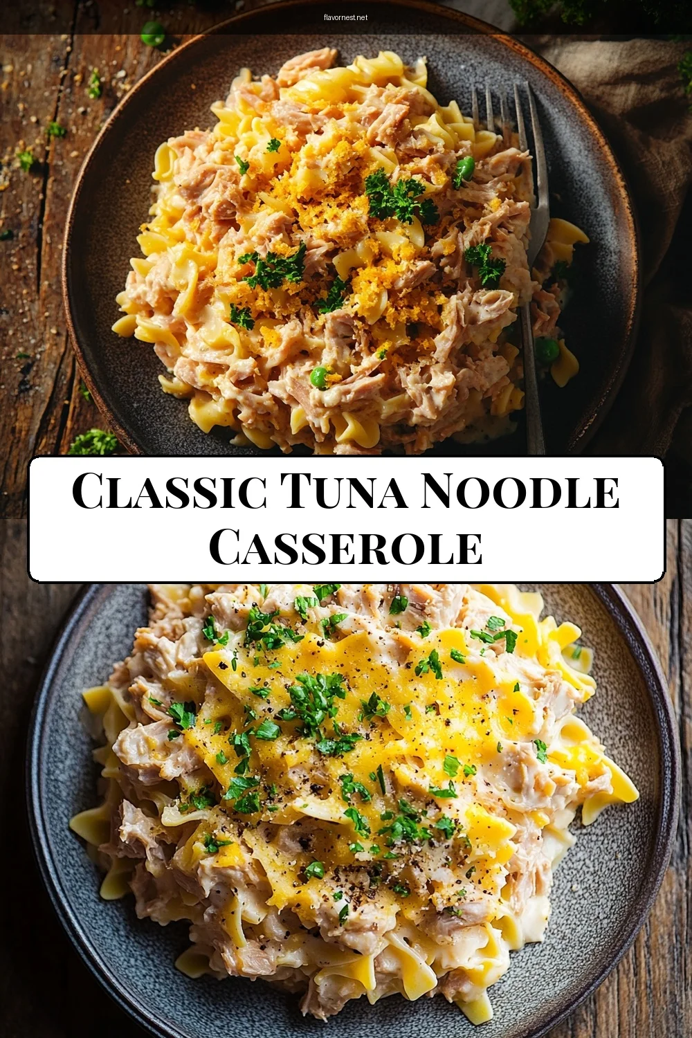 classic tuna noodle casserole pin