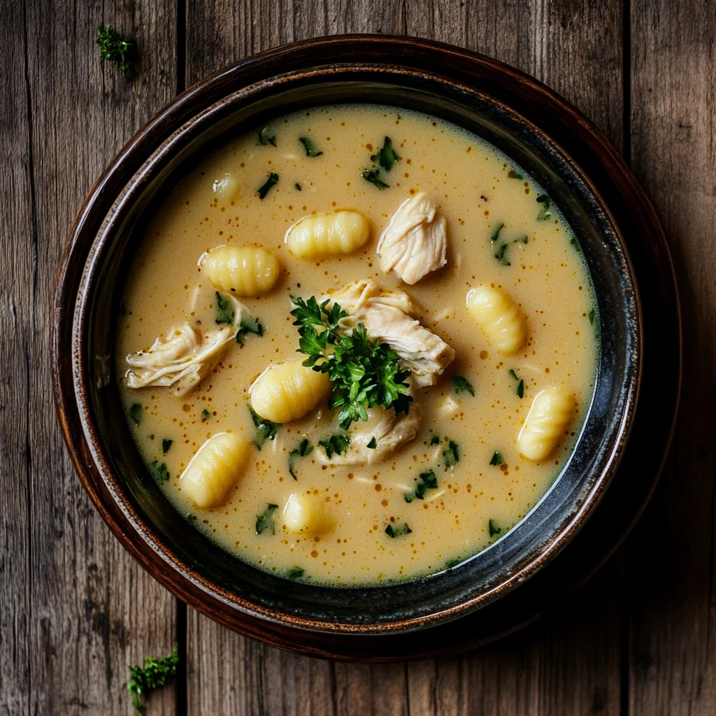 copycat olive garden chicken gnocchi soup serving suggestion
