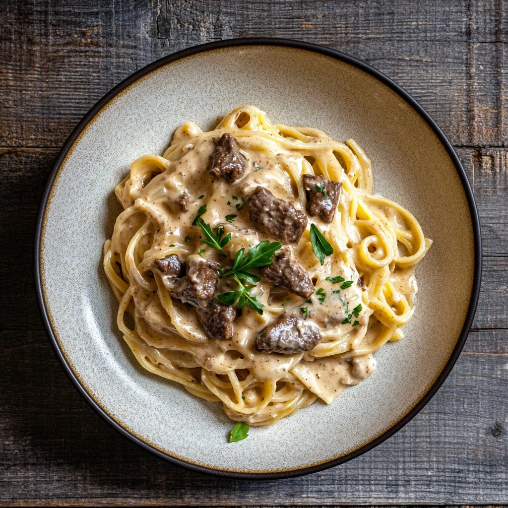 creamy beef pasta for cozy nights