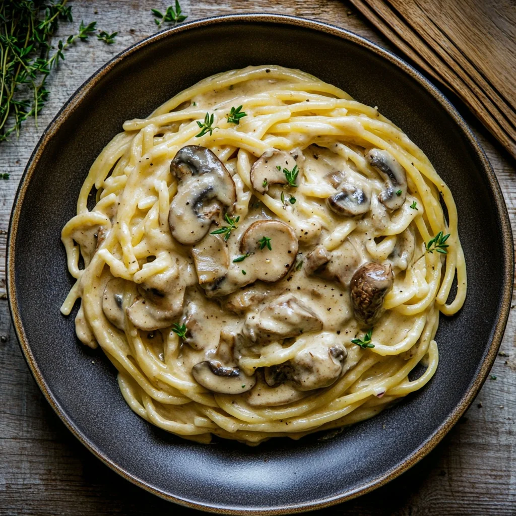 creamy mushroom pasta without cream ingredients