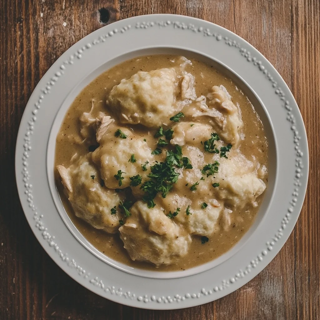crockpot chicken and dumplings serving suggestion