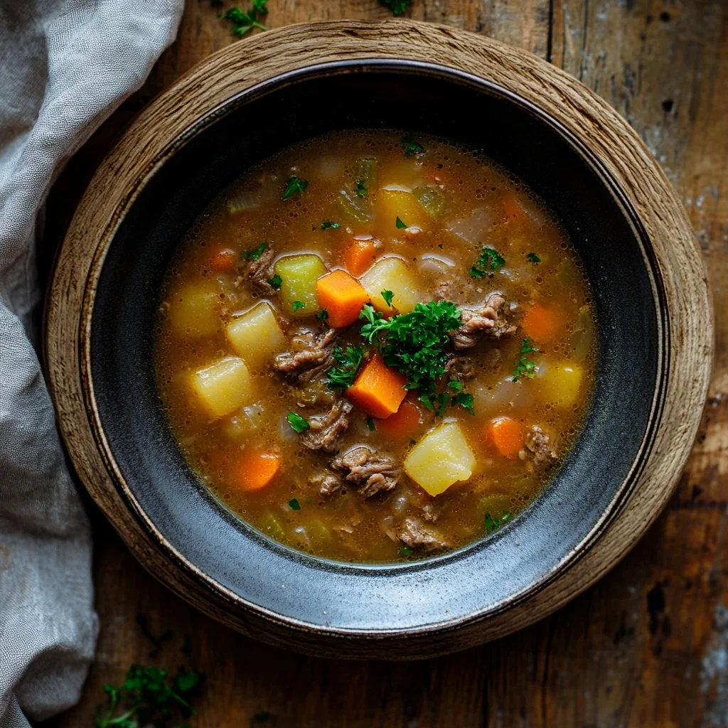 crockpot vegetable beef soup ingredients