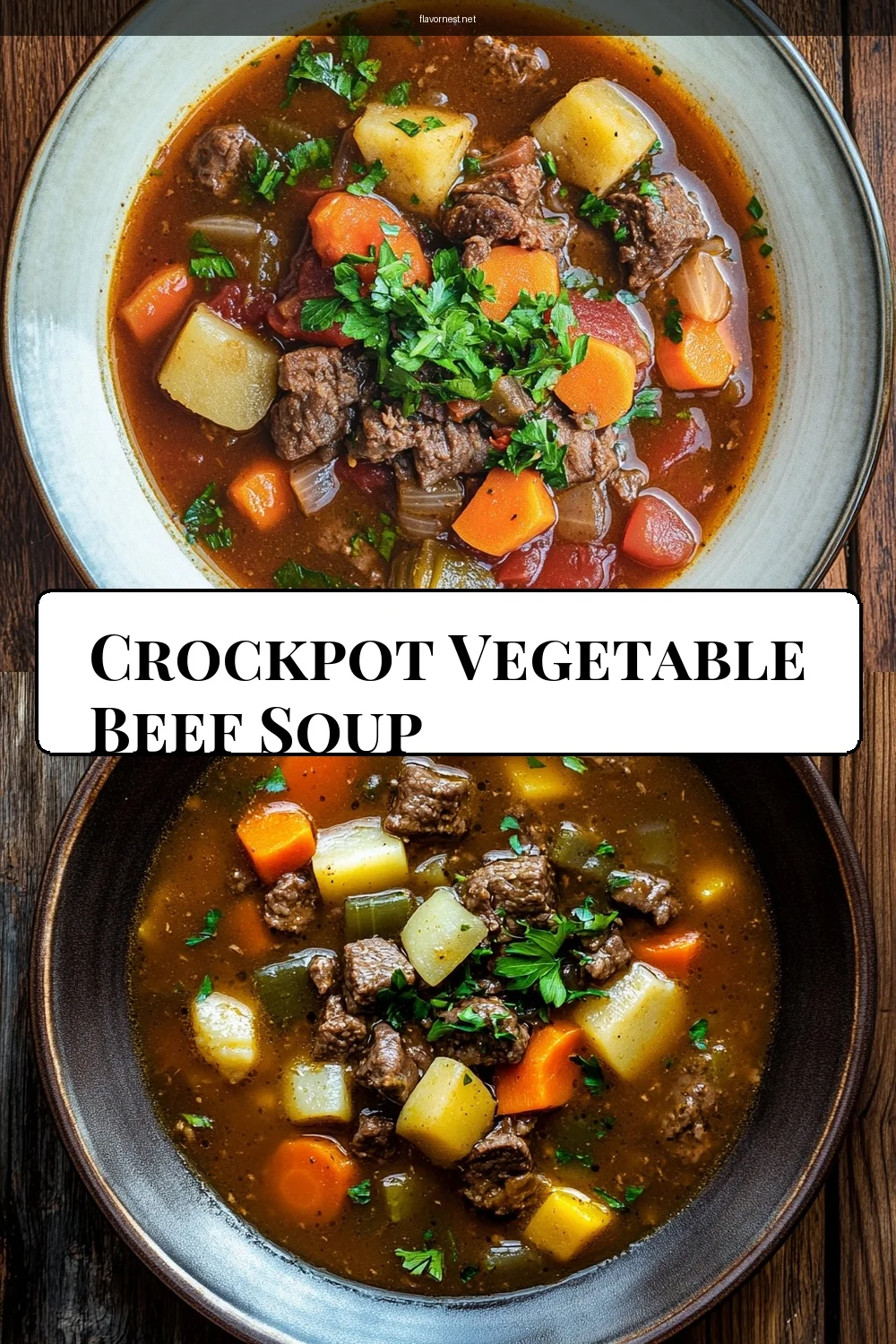 crockpot vegetable beef soup pin