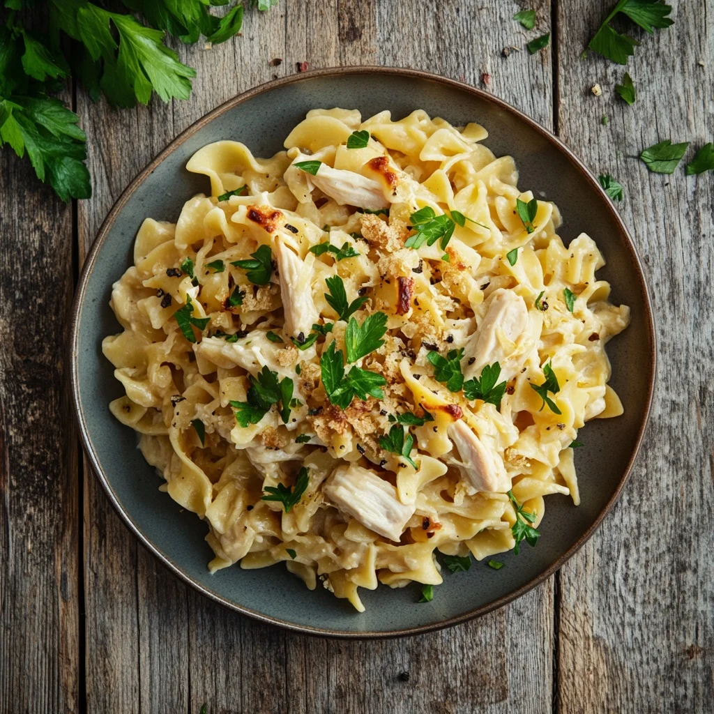 easy chicken and noodle casserole