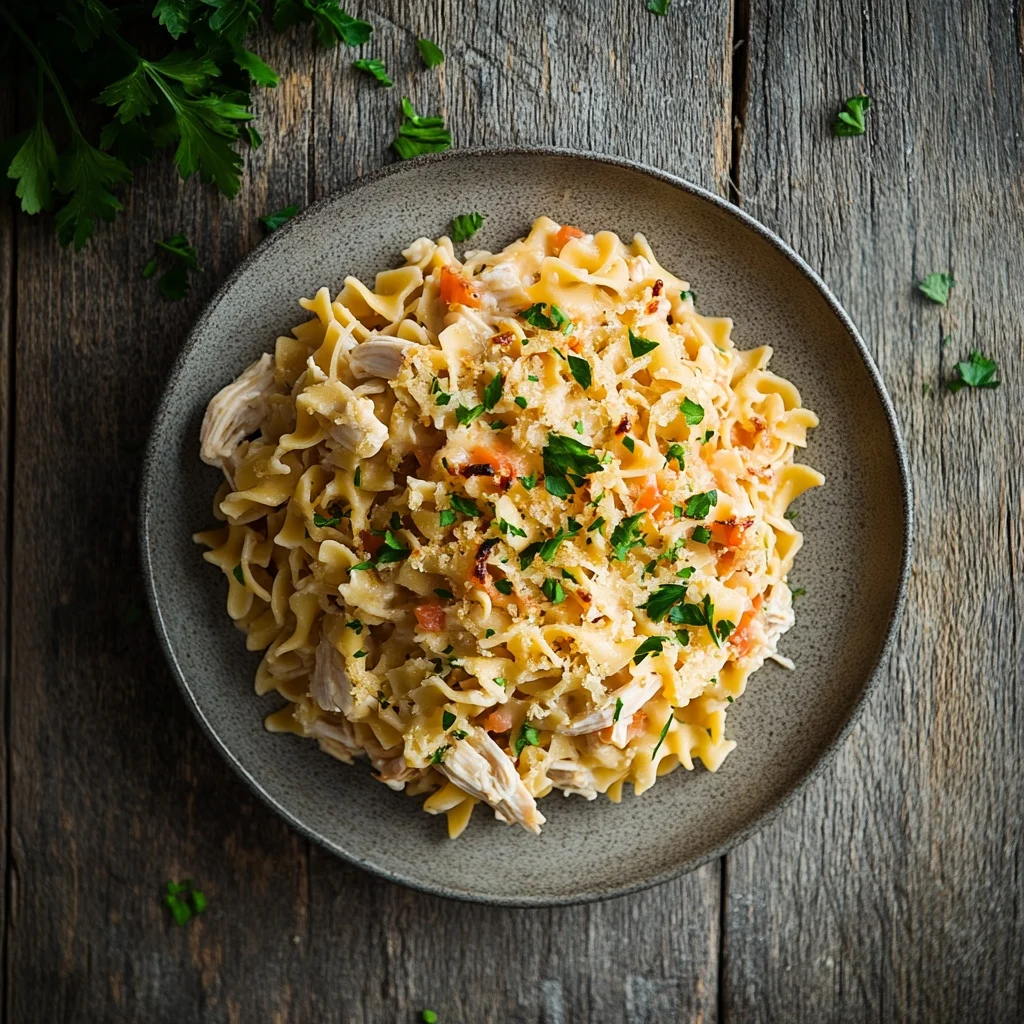 easy chicken and noodle casserole ingredients