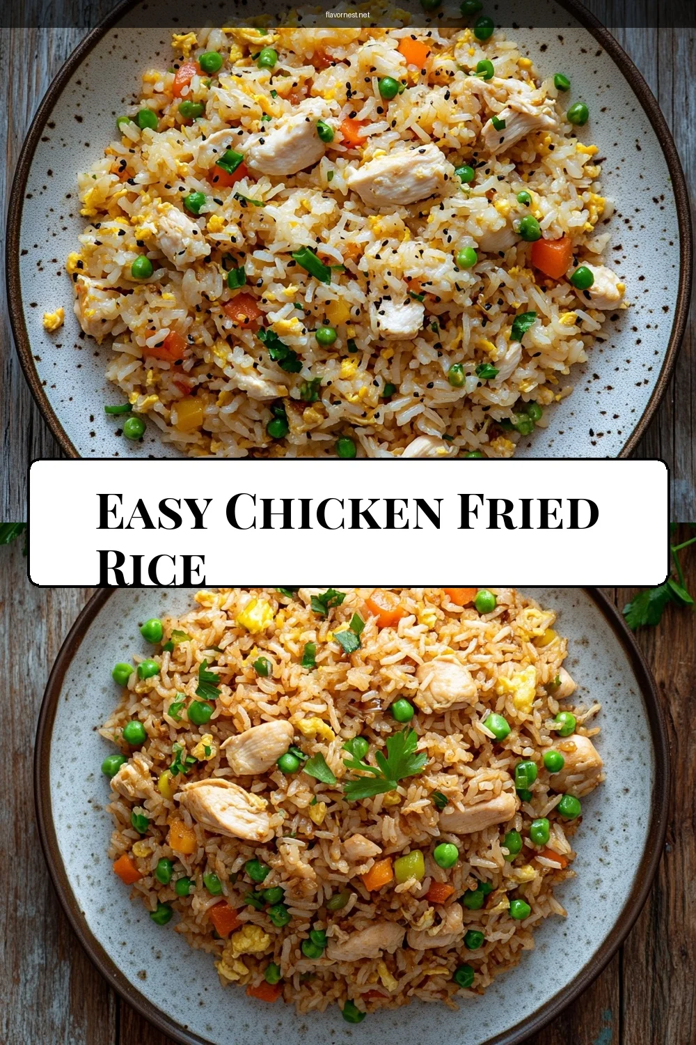 easy chicken fried rice pin