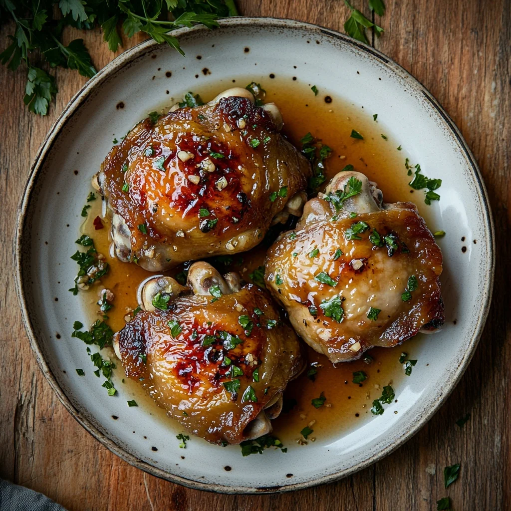 easy honey garlic chicken thighs (one pan dinner) ingredients