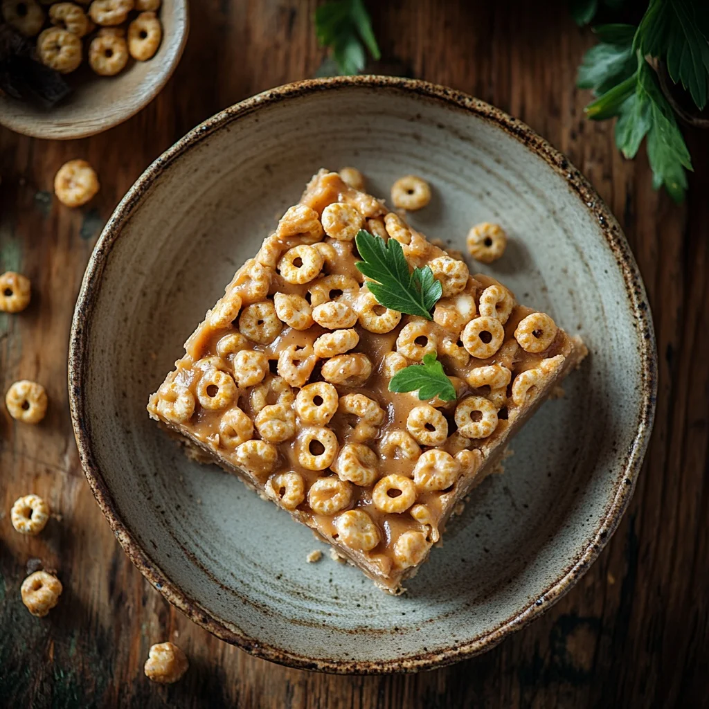 easy no-bake cheerio and peanut butter bars ingredients