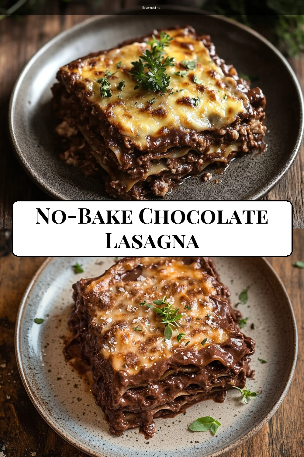 family desserts chocolate lasagna pin