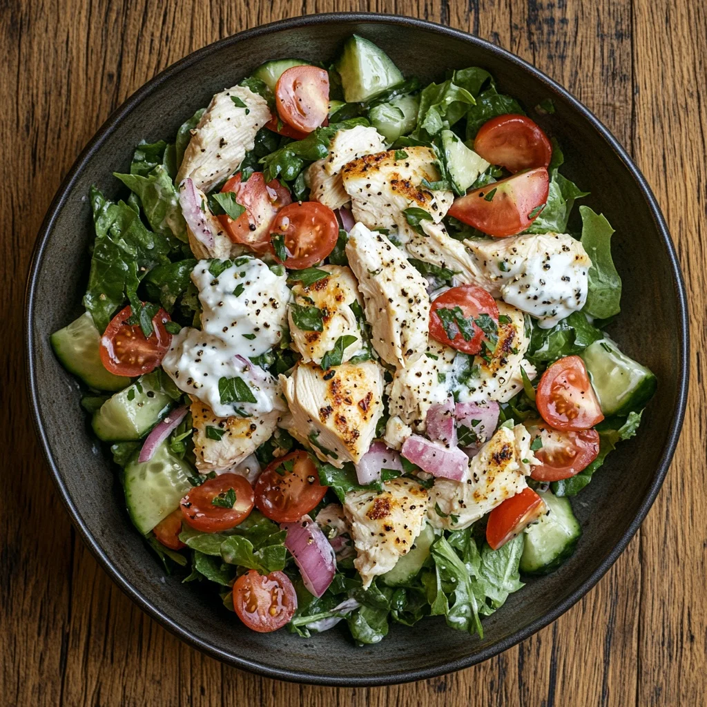 healthy greek yogurt chicken salad serving suggestion